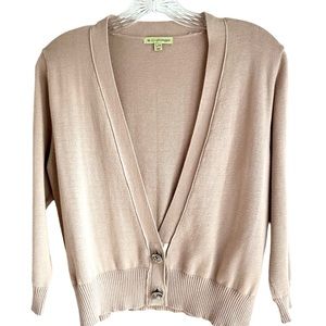 Women's Beige Cardigan Sweater
